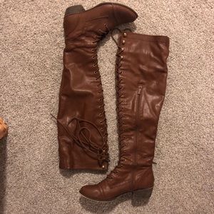 Knee High Combat Boots